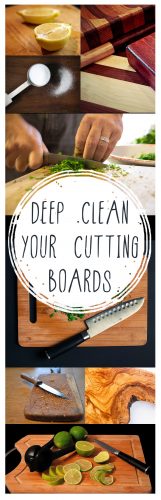 Deep clean your cutting boards, how to clean cutting boards, cutting board cleaning tips, popular pin, cleaning hacks, clean kitchen, dishwashing tips,
